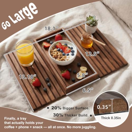 Sofa Arm Tray, Fits 6.5"+ Couch Armrest - Image 3