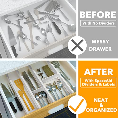 SpaceAid Bamboo Drawer Dividers with Inserts and Lab | All Products - Image 3