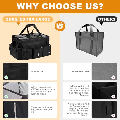 Extra Large Cleaning Caddy Bag with Built-In Support Board - Image 3