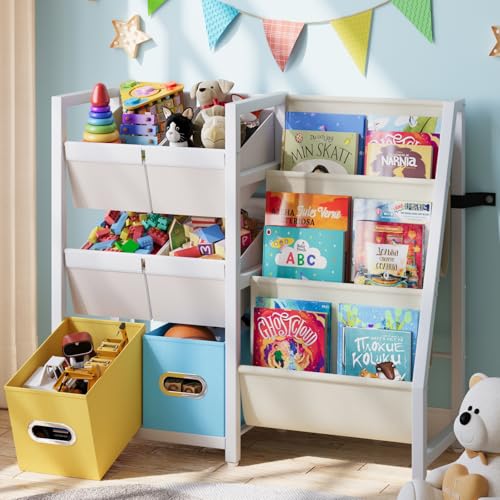 LATIBELL Kids Bookshelf Toy Storage Organizer, Toddler - Image 2