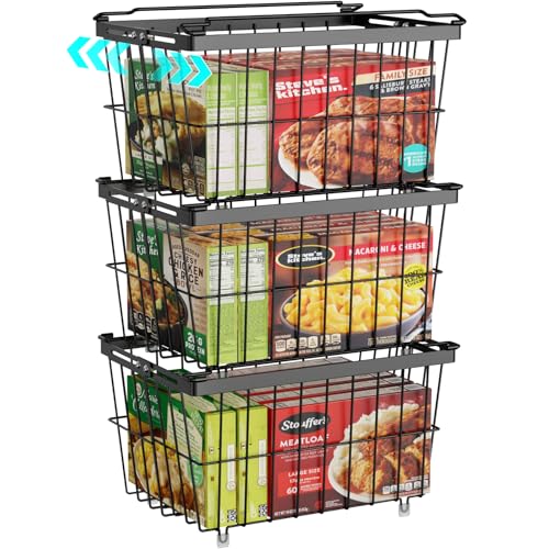 Freezer Organizer Bins - Adjustable Width & Extra Depth, 3 Pack - Image 2