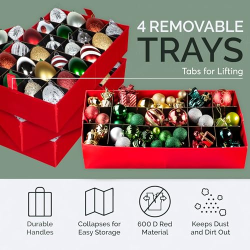 HOLDN’ STORAGE Christmas Ornament Storage Container,Box - Image 6