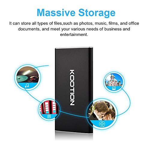 KOOTION External SSD 250GB Portable SSD High-Speed Solid State - Image 7