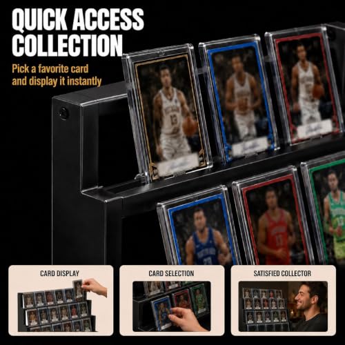 Wooden Trading Card Display, 3-Tier Display Stand | Home Organization - Image 7
