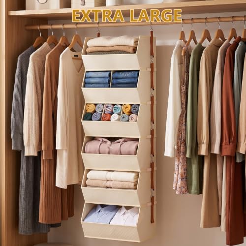 Hanging Closet Organizer Extra Large for Dorm and Bedroom - Image 3