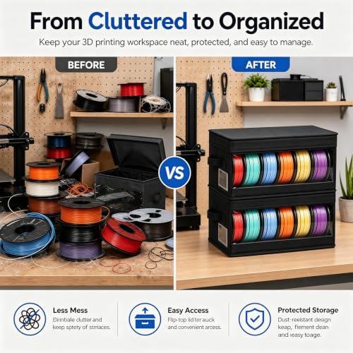 3D Printer Filament Storage Box 2-Pack - Filament Storage - Image 7