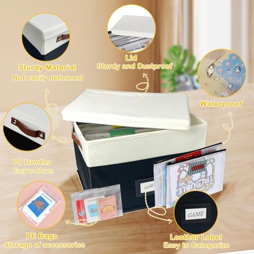 Board Game Storage, Board Game Organizer with 12pcs Zipper - Image 5