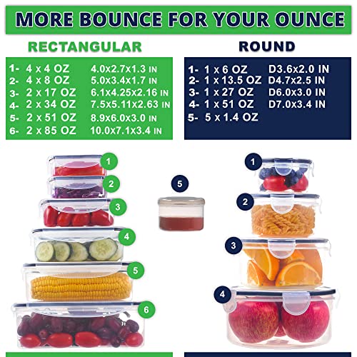 RockBerry 50 Pcs Large Food Storage Containers with Lids - Image 3