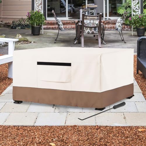 Fire Pit Cover,Outdoor Heavy Duty 600D 100% Waterproof Fire Pit - Image 3