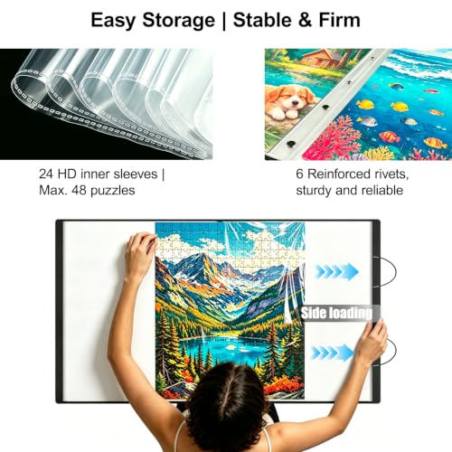 Puzzle Storage Folder and Felt Puzzle Board with Cover - Image 5