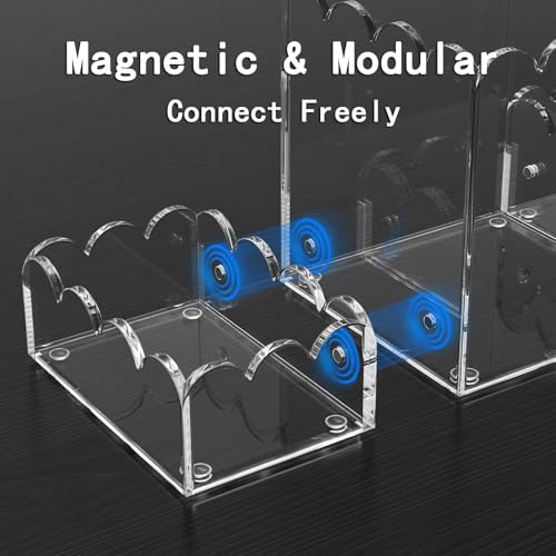 YAGELI Acrylic Desk Organizer Set of 3, Clear - Image 6