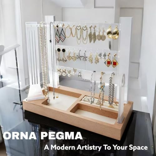 Jewelry Organizer Stand 3 Tier Acrylic Jewelry Storage - Image 7