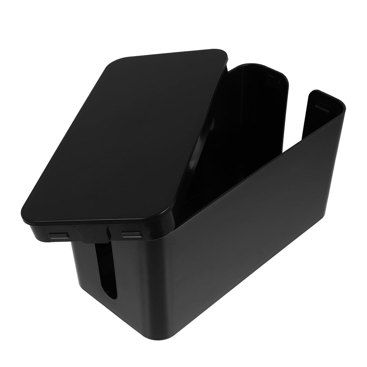 Cable Management Box Plastic Cord Organizer with Detachable Cover - Image 1