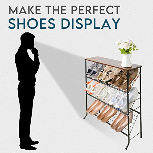 ZOES HOMEWARE Narrow Shoe Rack for Front Door Entran | All Products - Image 7
