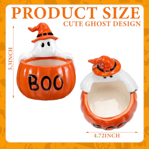 1 Pcs Halloween Candy Bowl Holder, Boo Pumpkin Ghost - Image 3