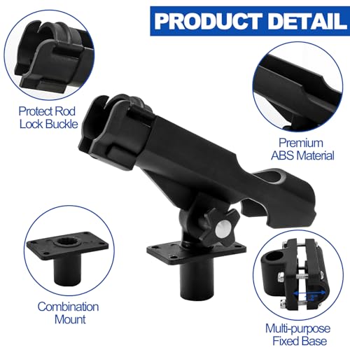 Bekith 2 Pack Fishing Rod Holder with Combo Mount - Image 4