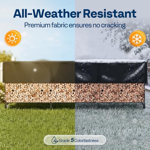 VIVOHOME 12ft Waterproof Log Rack Cover - Image 6