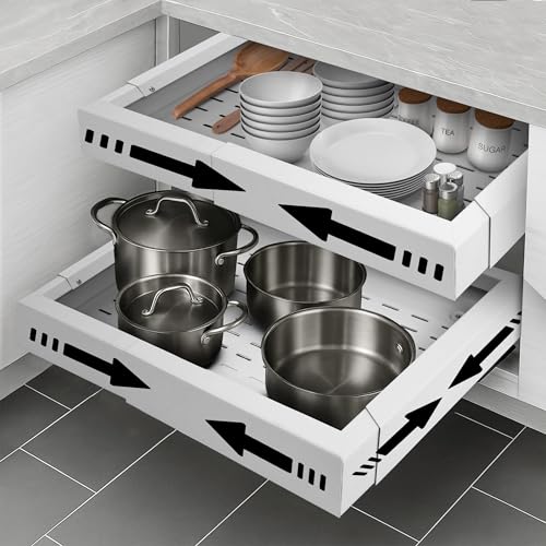 Heavy Duty Single Pull Out Cabinet Organizer for Kitchen - Image 2