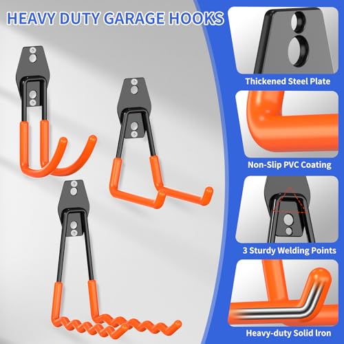 Garage Hooks Heavy Duty Garage Storage Hooks 24 Pack | Garage Storage - Image 4