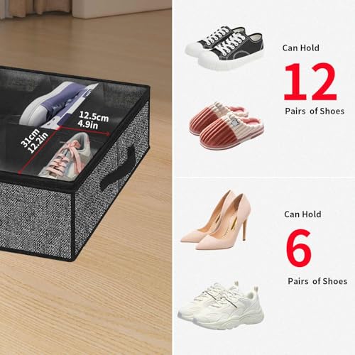 Onlyeasy Sturdy Under Bed Shoe Storage Organizer, Set of 2 - Image 7