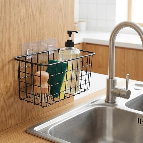 2 Set Adhesive Hanging Wall Basket Inside Cabinet Do | All Products - Image 8