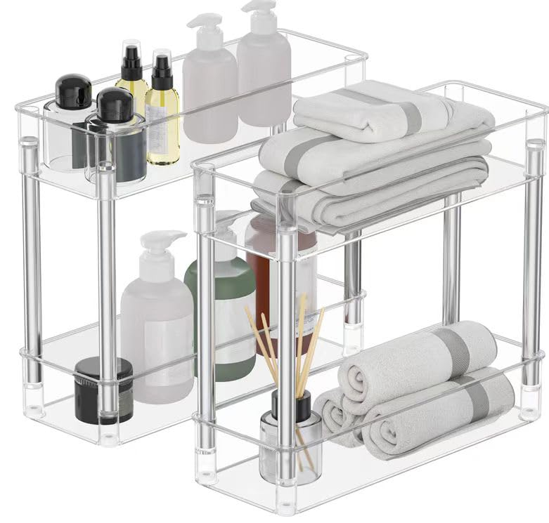 Slim Rolling Storage Cart, Tier Mobile Multipurpose Kitchen Shelf - Image 1
