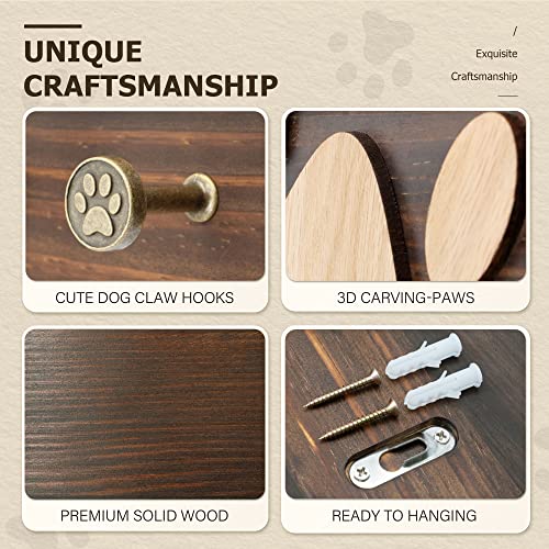 MTERSN Decorative Dog Leash for Wall with 6 Key Hooks | Pet Essentials - Image 6