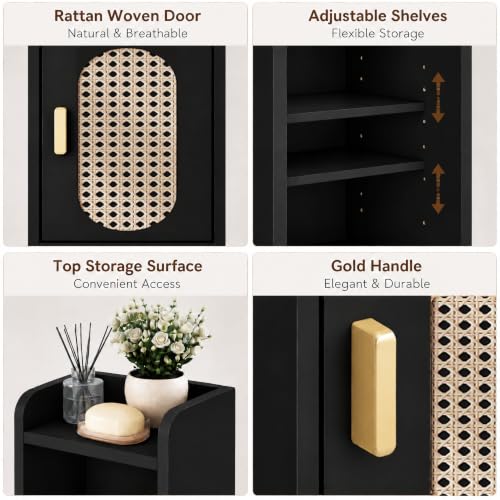 Small Bathroom Storage Cabinet，Narrow Toilet Paper Cabinets - Image 5