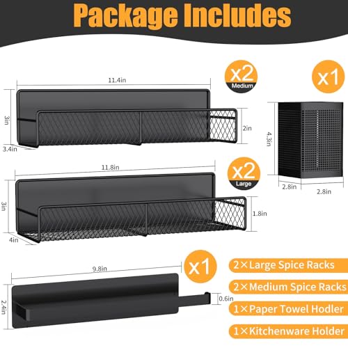 Magnetic Spice Rack for Refrigerator, 6 Pack 100% Me - Image 3