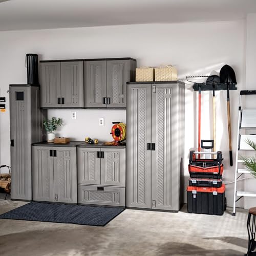 Suncast 2 Pack Long Handle Tool Organizer, Resin Wall - Image 3