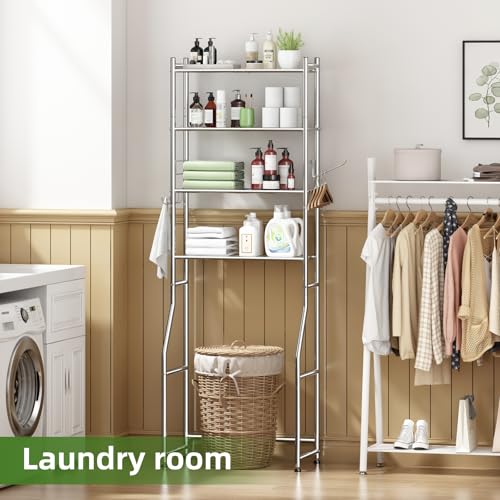 Ekisemio Over the Toilet Storage Cabinet, Metal 4 Tier - Image 7