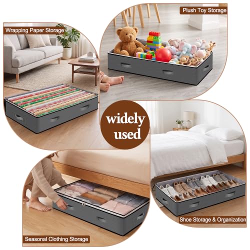 95L Under Bed Storage Containers, 4 Pack Closet Organizers - Image 7
