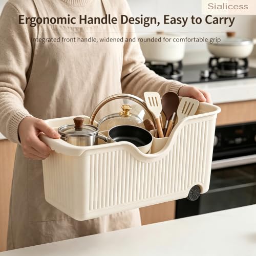 Extra Large Cream Rolling Under Sink Storage Bin wit | All Products - Image 6