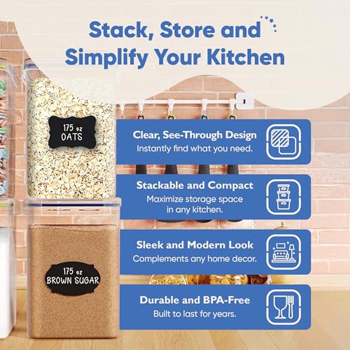 Chef's Path Kitchen Storage Box Set of 4 Extra Large Airtight - Image 6