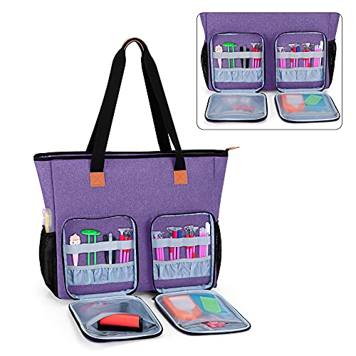 LUXJA Diamond Painting Carrying Case for A3 Light Pad, Purple - Image 5