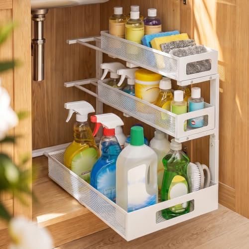 3 Tier Under Sink Organizer for Bathroom, Pull Out D | All Products - Image 2