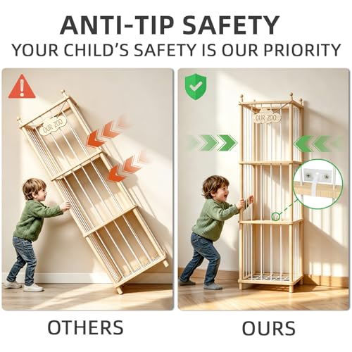 Stuffed Animal Storage, 54" Toy Organizer Tower, Anti-Tip Design - Image 6
