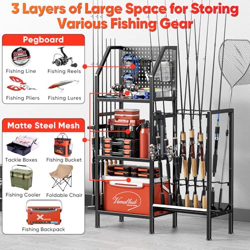 Fishing Rod Holders for Garage,Fishing Rod Rack Storage up - Image 4