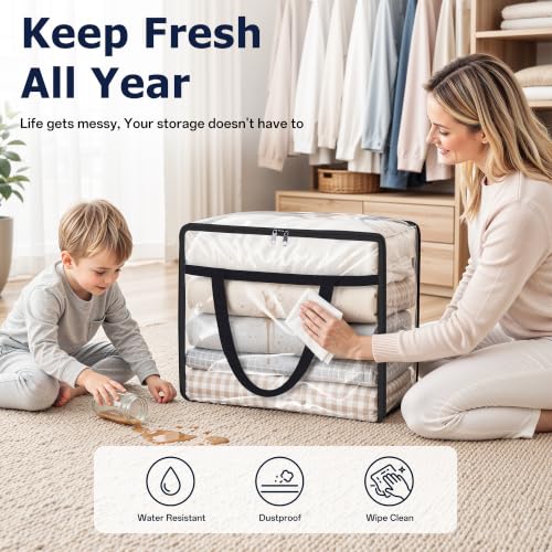 SpaceTrove Clear Storage Bags, 4-Pack Under Bed and Closet - Image 6