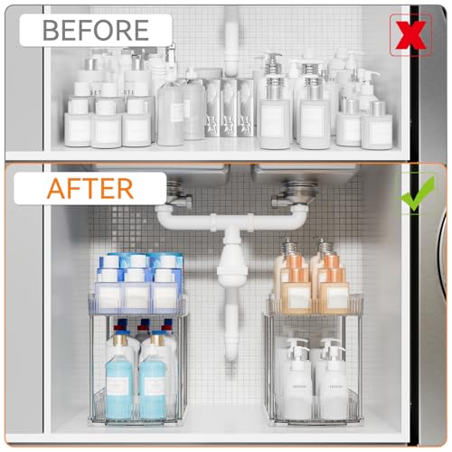 2 Pack Large Pull Out Bathroom Organizers and Storag | All Products - Image 6