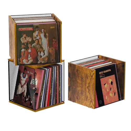 1 Cube Record Holder Vinyl Record Storage, DIY Stackable - Image 2