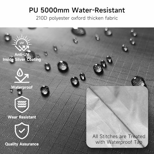 Bike Storage Tent, PU5000 Waterproof Outdoor Shed for 2 Bikes - Image 3