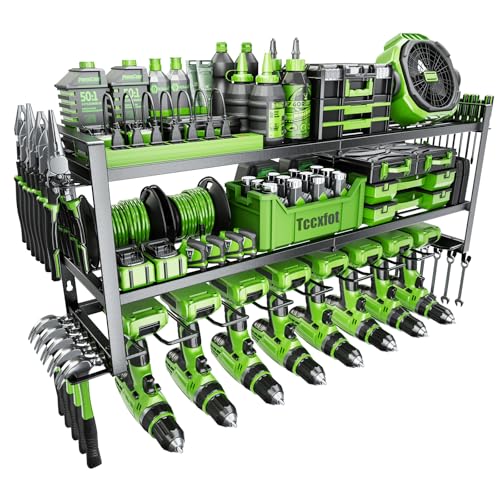Power Tool Organizer - 3 Layer 8 Drill Holder Wall Mount - Image 2