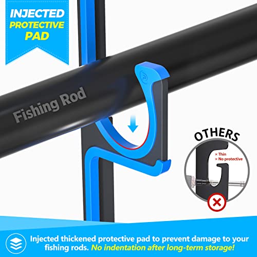 PLUSINNO H5 Horizontal Fishing Rod/Pole Holders | Garage Storage - Image 3