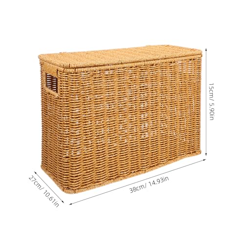 OSALADI Woven Basket with Lid and Handle 14.96 X 10.62 X 5.90 - Image 4