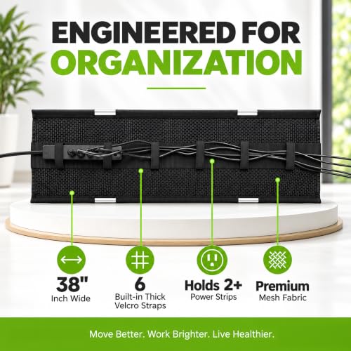 Perfect POSTURE Mesh Cable Management Tray Under Des | Cable Managemen - Image 7