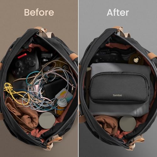 tomtoc Electronics Organizer Travel Case, Cable Organizer - Image 6