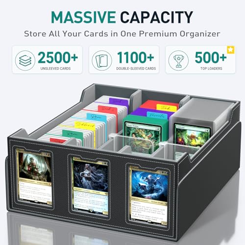 Foluck Trading Card Storage Box with Commander Display - Image 4