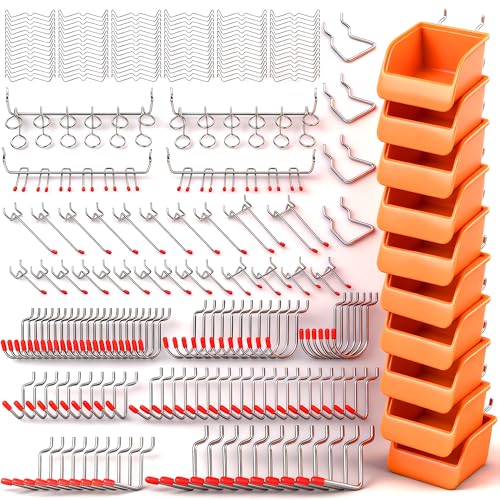 HORUSDY 238 PCS Pegboard Hooks Assortment Kit – 16 Types - Image 2