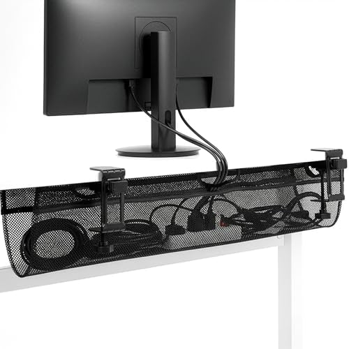 VIVO Clamp-on 36 in Mesh Net Cable Management Holder, Under Desk - Image 2